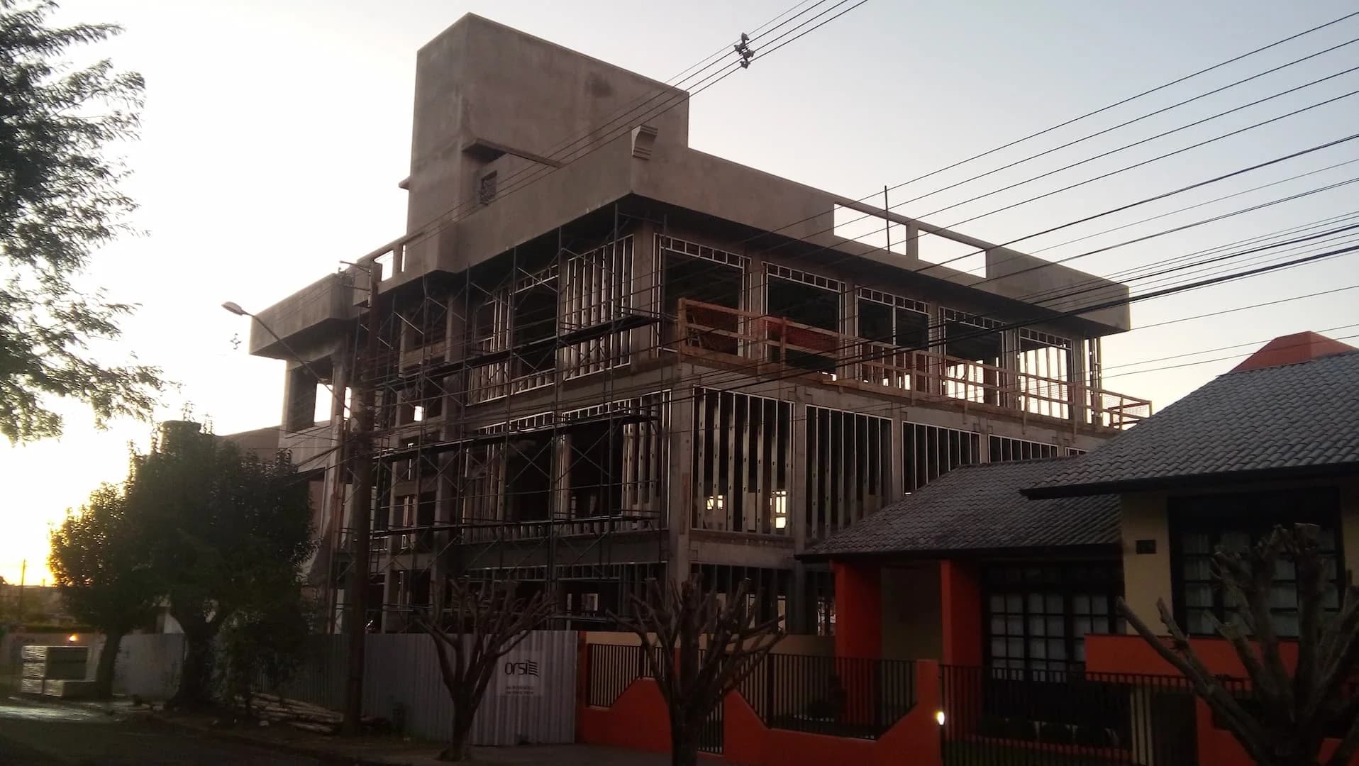 EdifĂcio de Steel Frame, obra da Poli Steel em Pato Branco, PR